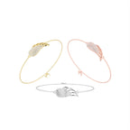 18K Gold Swan Diamond Bracelet — 3 COLOR