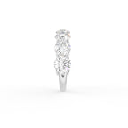 18K Half Eternity Round Diamond Ring — SIDE