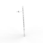 18K Bespoke Chandelier Diamond Drop Earrings — SIDE VIEW