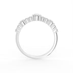 18K Half Eternity Diamond Ring — FRONT