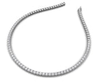 18K Layered Teardrop Diamond Necklace — 3D VIEW