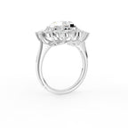 18K Halo Heart Diamond Ring — 3D VIEW