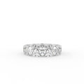18K Eternity Trillion Diamond Ring — TOP