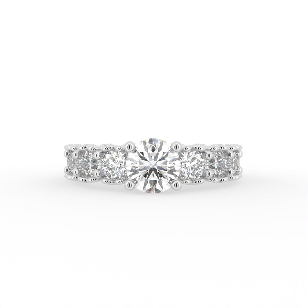 Sterling Silver Diamond Ring — TOP