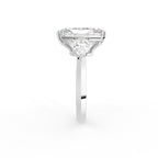 18K Solitaire Radiant Diamond Engagement Ring — SIDE