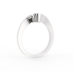 18K Solitaire Round Diamond Ring — 3D VIEW