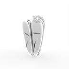 Sterling Silver Diamond Ring — 3D / RIGHT
