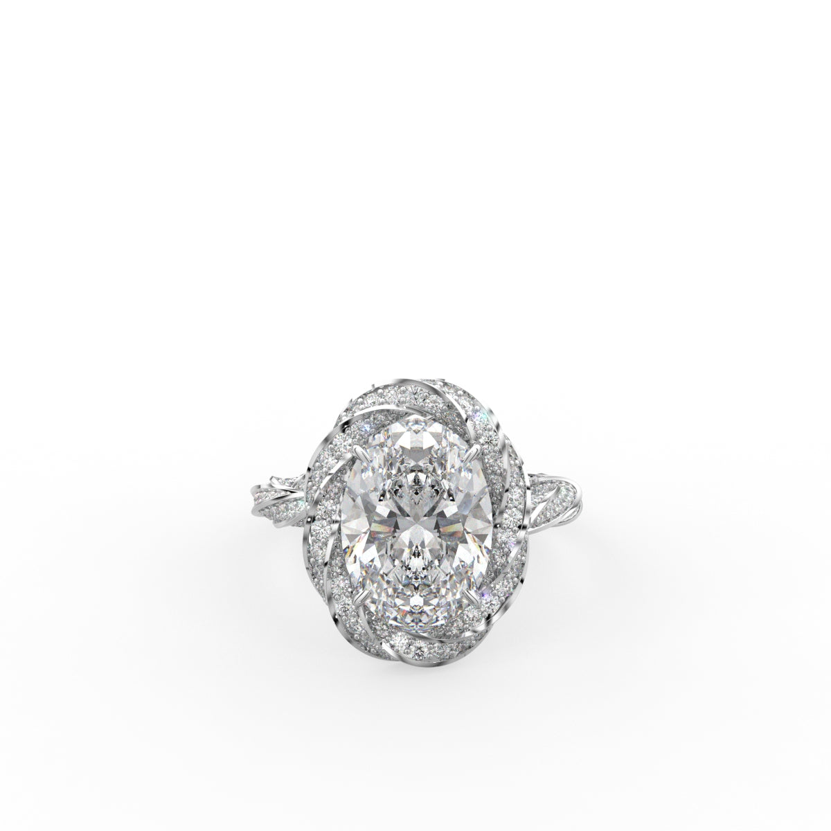 vimg:FJ6529|vimg:FJ6585|18K Solitaire Oval Diamond Ring — TOP