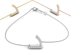 18K Arabic Alphabet Diamond Bracelet — 3 COLOR