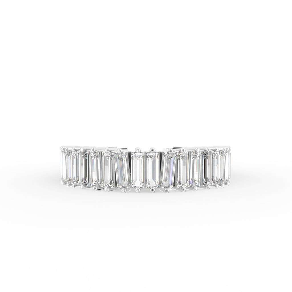 18K Eternity Baguette Diamond Ring — TOP