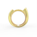 Sterling Silver Diamond Ring — FRONT/BACK