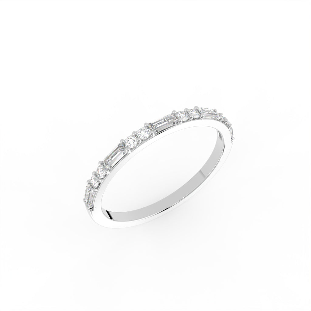 Sterling Silver Diamond Ring — IMAGE URL