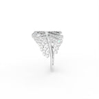 18K Bespoke Diamond Statement Ring — SIDE