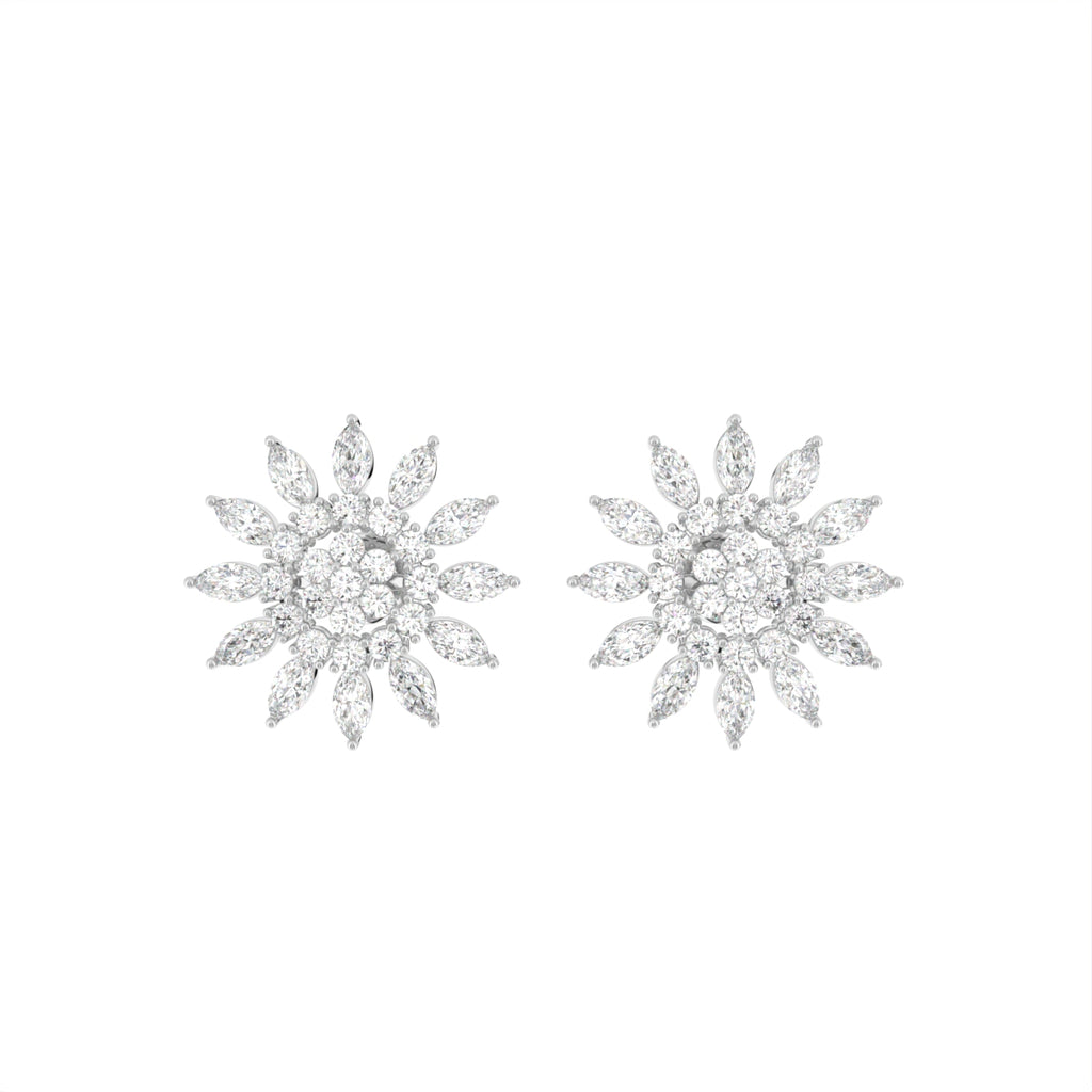 18K Bespoke Diamond Earrings — TOP