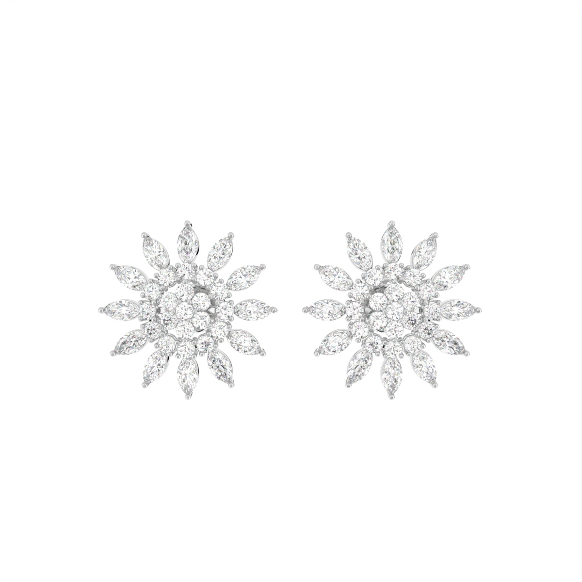 18K Bespoke Diamond Earrings — TOP