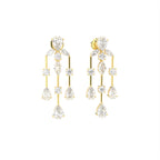 18K Chandelier Diamond Drop Earrings — 3D VIEW