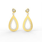 Sterling Silver Diamond Earrings — TOP