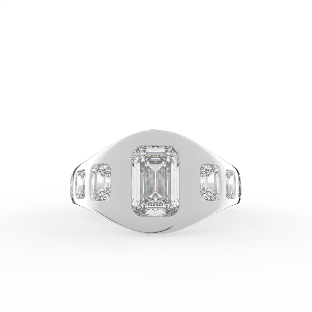 Sterling Silver Diamond Ring — TOP