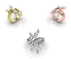 18K Bespoke Marquise Diamond Ring — 3 COLOR