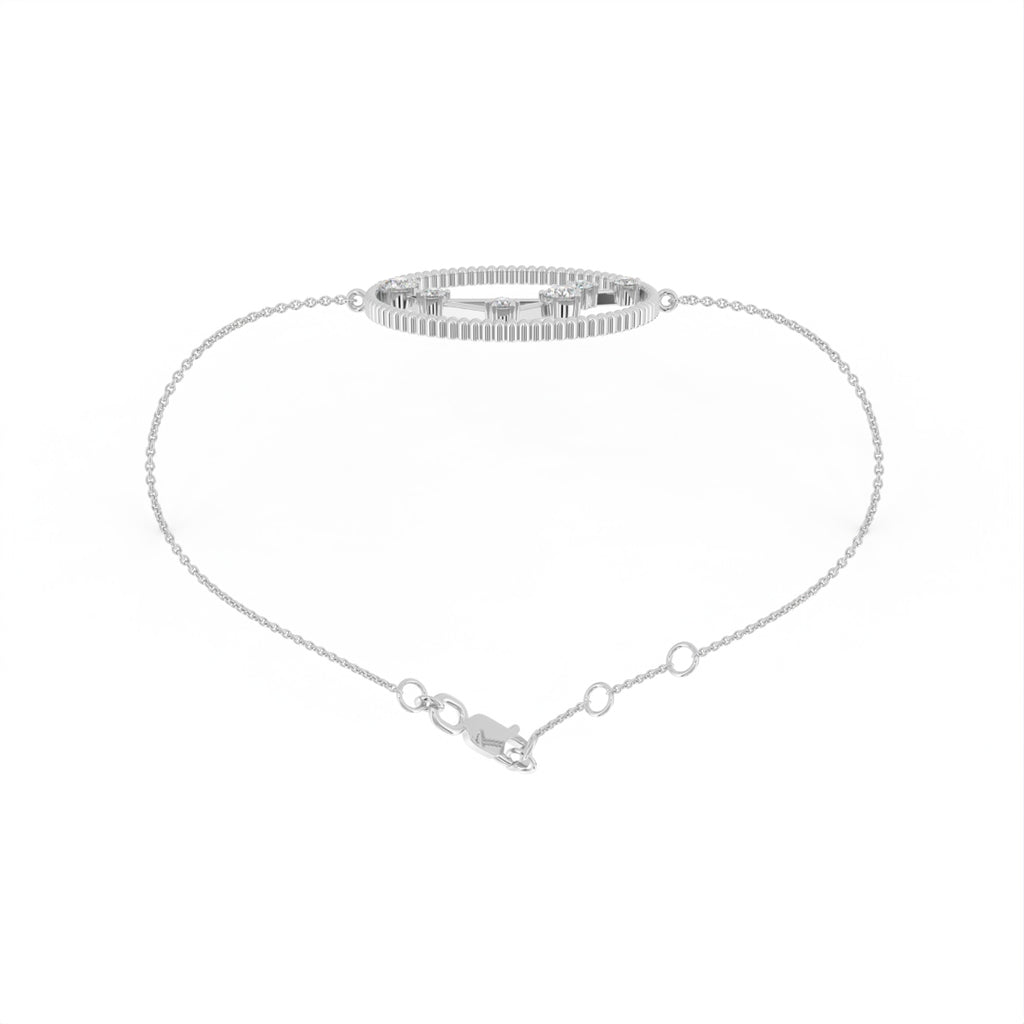 18K Libra Constellation Diamond Bracelet — FRONT