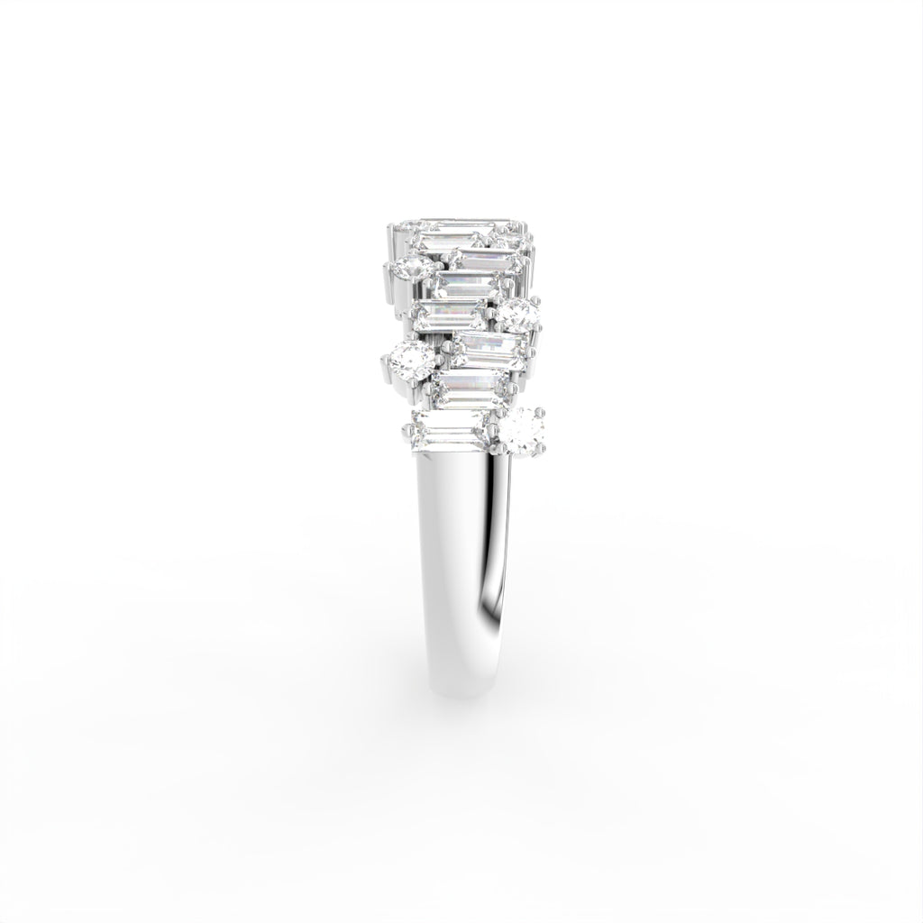 18K Eternity Diamond Ring — SIDE
