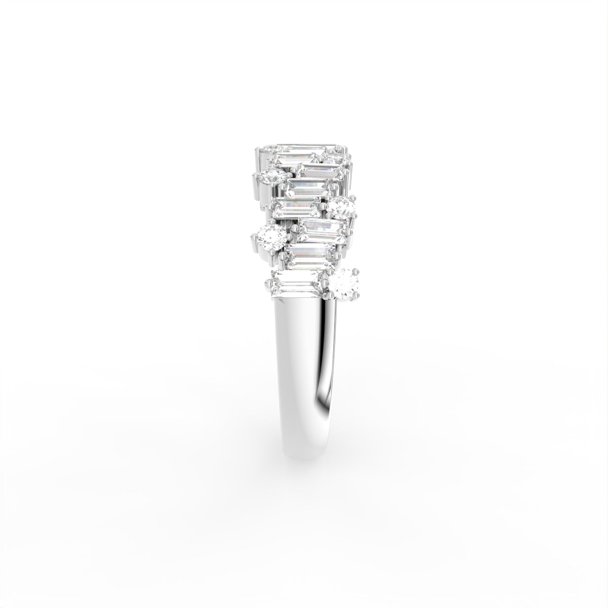 18K Eternity Diamond Ring — SIDE