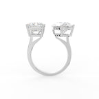 18K Diamond Engagement Ring — FRONT