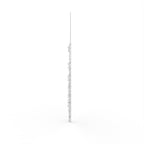 Sterling Silver Diamond Necklace — 3D / RIGHT