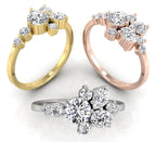 18K Bespoke Diamond Ring — 3 COLOR