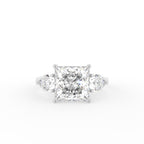 18K Trilogy Diamond Ring — TOP
