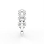 vimg:FJ4625|vimg:FJ4629|vimg:FJ4632|14K White Gold Eternity Oval Diamond Ring — SIDE