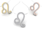 18K Zodiac Round Diamond Pendant — 3 COLOR