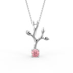 vimg:FJ6560|vimg:FJ6561|vimg:FJ6562|18K Antler Round Pink Diamond Pendant — FRONT