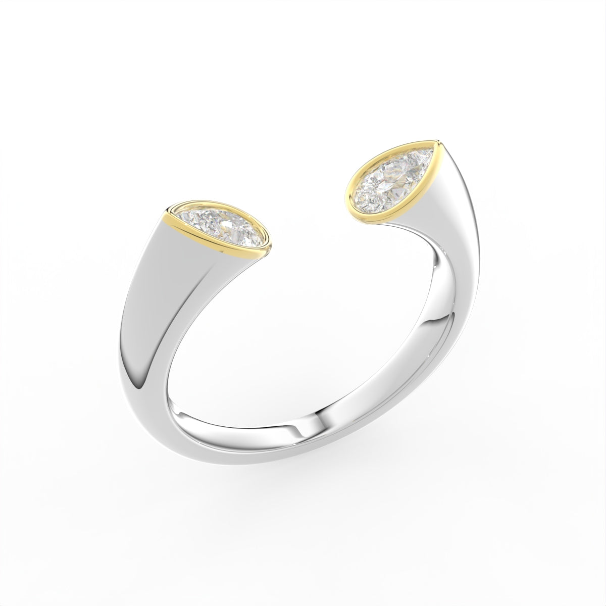 Sterling Silver Diamond Ring — IMAGE URL