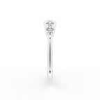 18K Bespoke Round Diamond Ring — SIDE