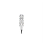 14K White Gold Eternity Radiant Diamond Ring — SIDE