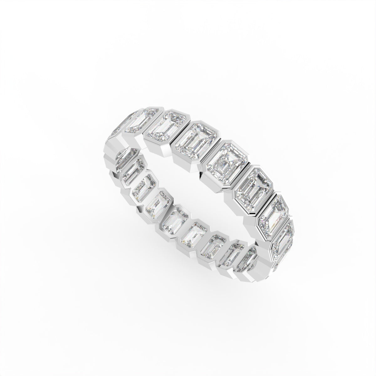 Sterling Silver Diamond Ring — IMAGE URL