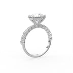 18K Round Diamond Engagement Solitaire Ring — 3D VIEW