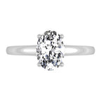 vimg:FJ7010|vimg:FJ7012|vimg:FJ7013|14K White Gold Solitaire Oval Diamond Ring — TOP