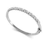 18K Heart Diamond Bangle — 3D VIEW