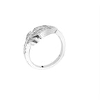 18K White Gold Bespoke Round Diamond Ring — 3D VIEW