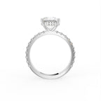 18K Solitaire Diamond Ring — FRONT