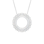 18K Abstract Diamond Pendant — FRONT
