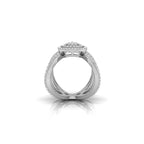 18K Bespoke Multi-Band Diamond Ring — FRONT