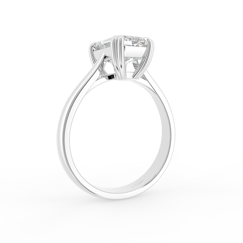 18K Solitaire Diamond Engagement Ring — 3D VIEW