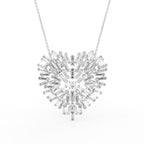 18K Heart Lab Grown Diamond Pendant — FRONT