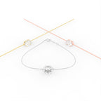 18K Gold Oval Diamond Bracelet — 3 COLOR