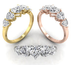 18K Bespoke Heart Diamond Ring — 3 COLOR
