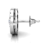 18K Bespoke Diamond Stud Earrings — SIDE VIEW