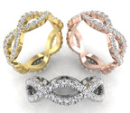 vimg:FJ4824|vimg:FJ4825|14K White Gold Eternity Round Diamond Ring — 3 COLOR